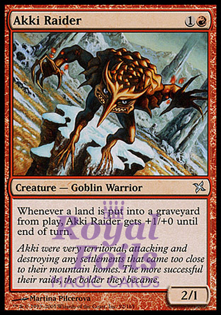 Akki Raider 3x FOIL BOK MTG Betrayers Kamigawa Uncommon MINT red Akki Raider 3x FOIL BOK MTG Betrayers Kamigawa Uncommon MINT red
