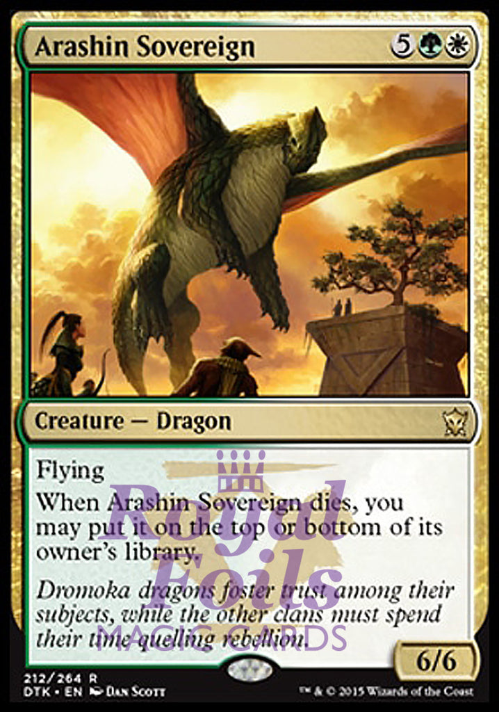Arashin Sovereign 2x FOIL DTK MTG Dragons of Tarkir Rare MINT green white Arashin Sovereign 2x FOIL DTK MTG Dragons of Tarkir Rare MINT green white