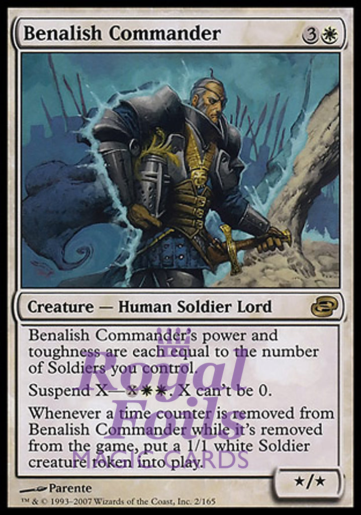 Benalish Commander 1x FOIL PLC MTG Planar Chaos Rare MINT white Benalish Commander 1x FOIL PLC MTG Planar Chaos Rare MINT white
