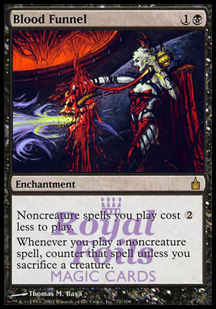 Blood Funnel 1x FOIL RAV MTG Ravnica Rare MINT black Blood Funnel 1x FOIL RAV MTG Ravnica Rare MINT black