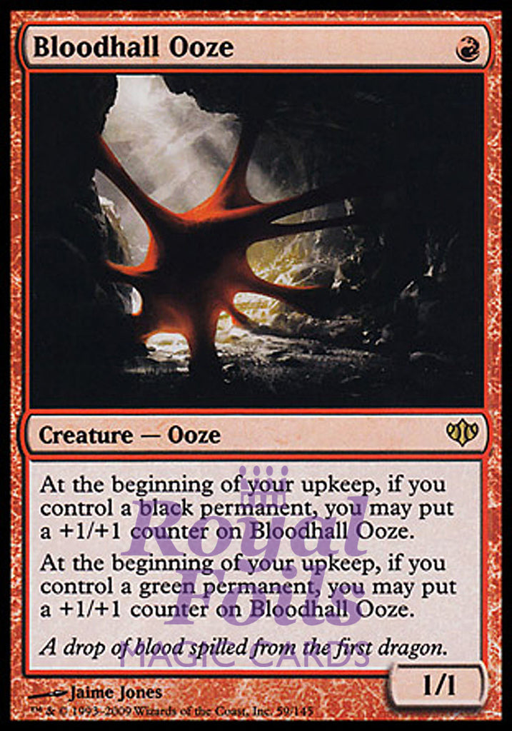 Bloodhall Ooze 1x FOIL CON MTG Conflux Rare MINT red Bloodhall Ooze 1x FOIL CON MTG Conflux Rare MINT red