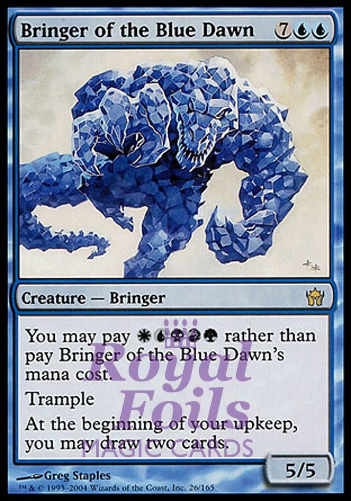 Bringer of the Blue Dawn 1x FOIL 5DN MTG 5th Fifth Dawn Rare MINT Bringer of the Blue Dawn 1x FOIL 5DN MTG 5th Fifth Dawn Rare MINT