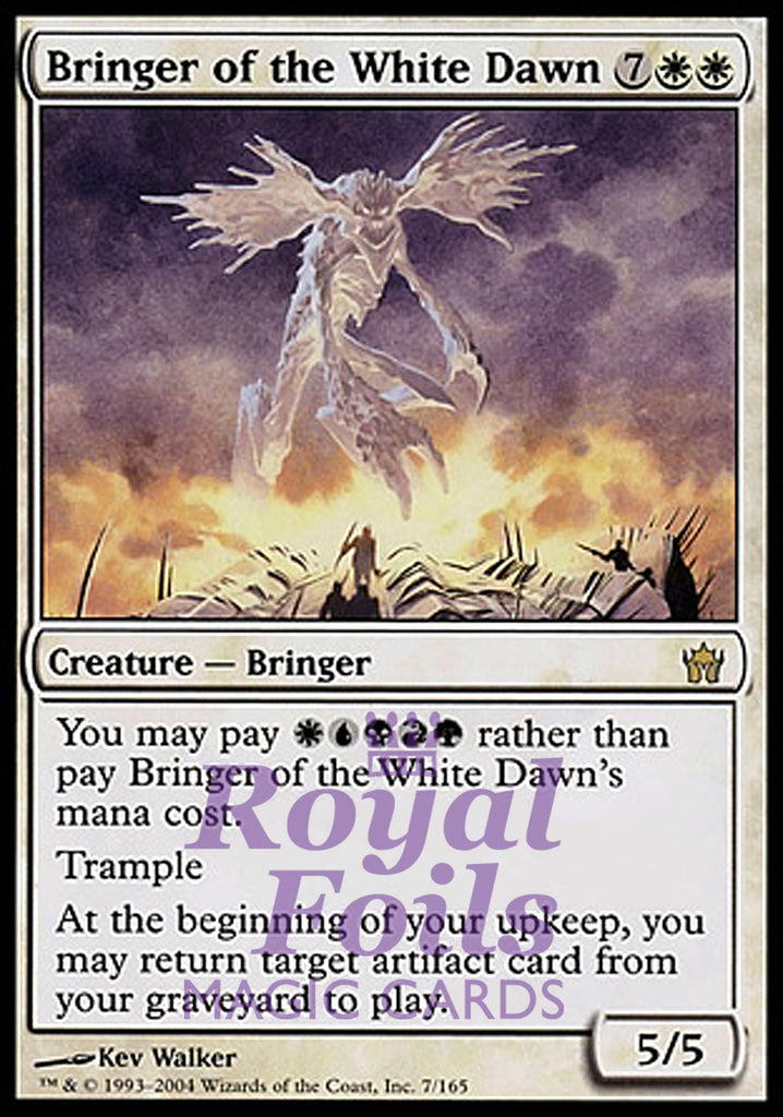 Bringer of the White Dawn 1x FOIL 5DN MTG 5th Fifth Dawn Rare MINT Bringer of the White Dawn 1x FOIL 5DN MTG 5th Fifth Dawn Rare MINT