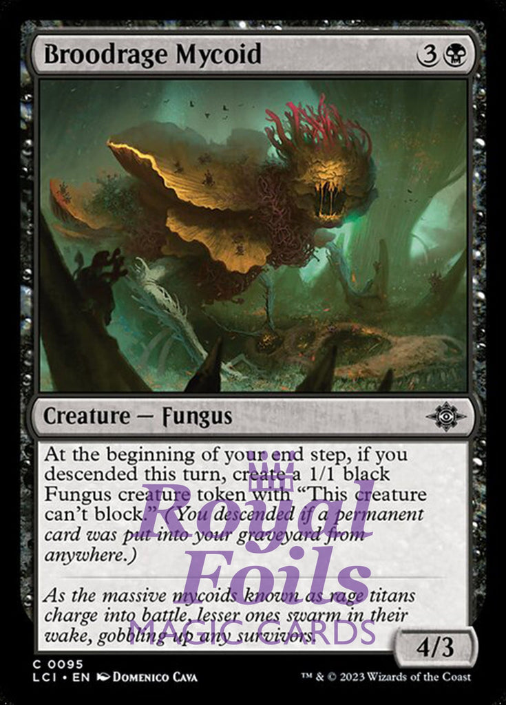 Broodrage Mycoid 4x FOIL Lost Caverns of Ixalan MTG LCI Common MINT black Broodrage Mycoid 4x FOIL Lost Caverns of Ixalan MTG LCI Common MINT black
