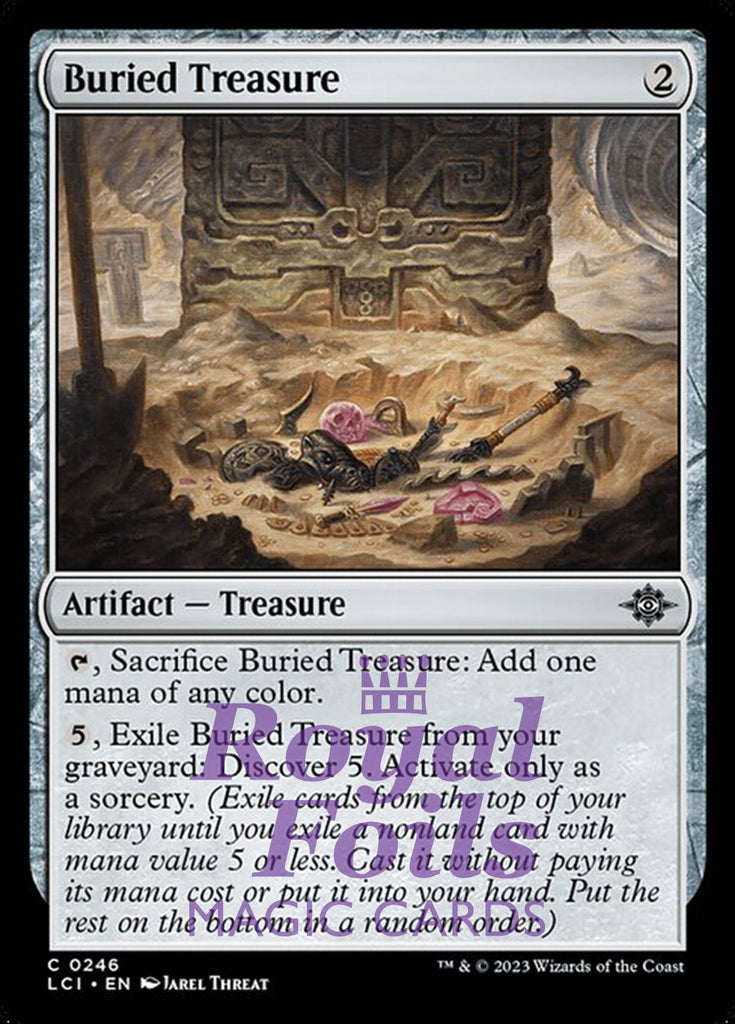 Buried Treasure 4x FOIL Lost Caverns of Ixalan MTG LCI Common MINT artifact Buried Treasure 4x FOIL Lost Caverns of Ixalan MTG LCI Common MINT artifact
