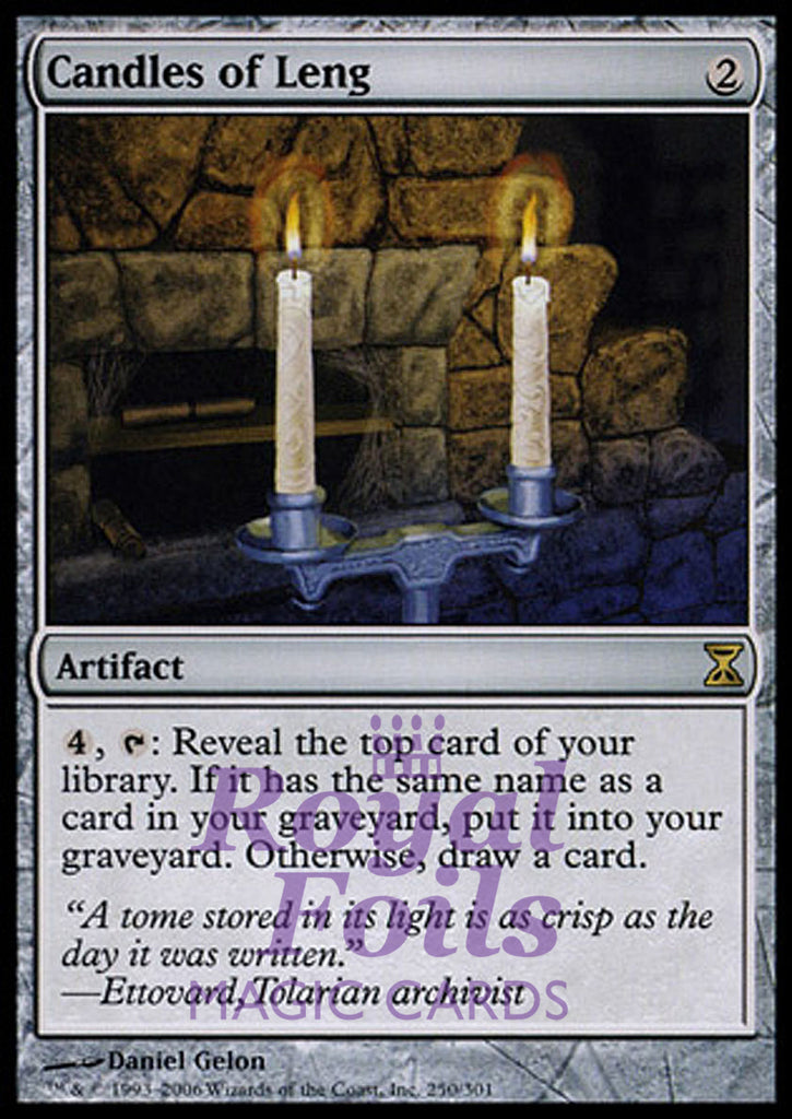 Candles of Leng 1x FOIL TSP MTG Time Spiral Rare MINT artifact Candles of Leng 1x FOIL TSP MTG Time Spiral Rare MINT artifact