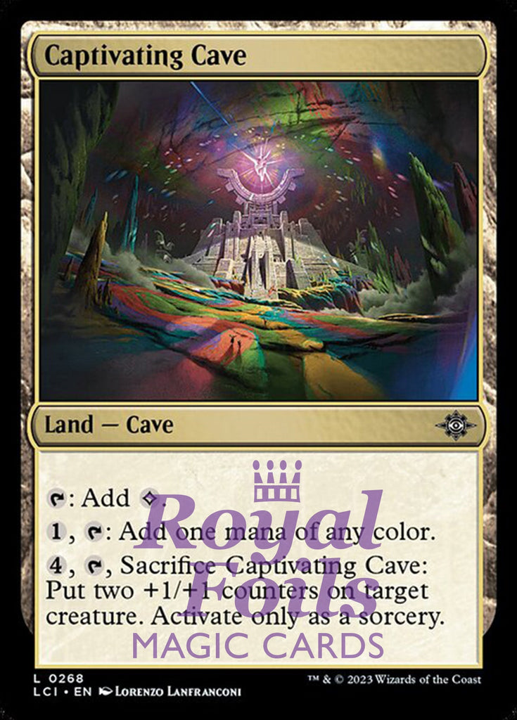 Captivating Cave 4x FOIL Lost Caverns of Ixalan MTG LCI Common MINT land Captivating Cave 4x FOIL Lost Caverns of Ixalan MTG LCI Common MINT land