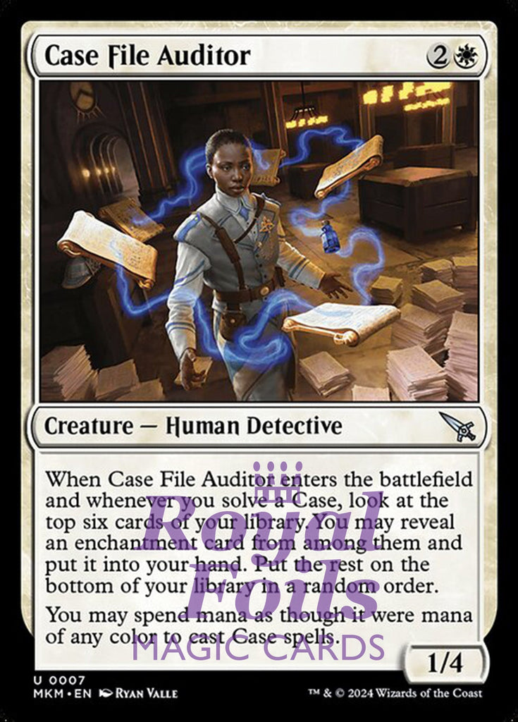 Case File Auditor 4x FOIL MTG Murders at Karlov Manor MKM Uncommon MINT white Case File Auditor 4x FOIL MTG Murders at Karlov Manor MKM Uncommon MINT white