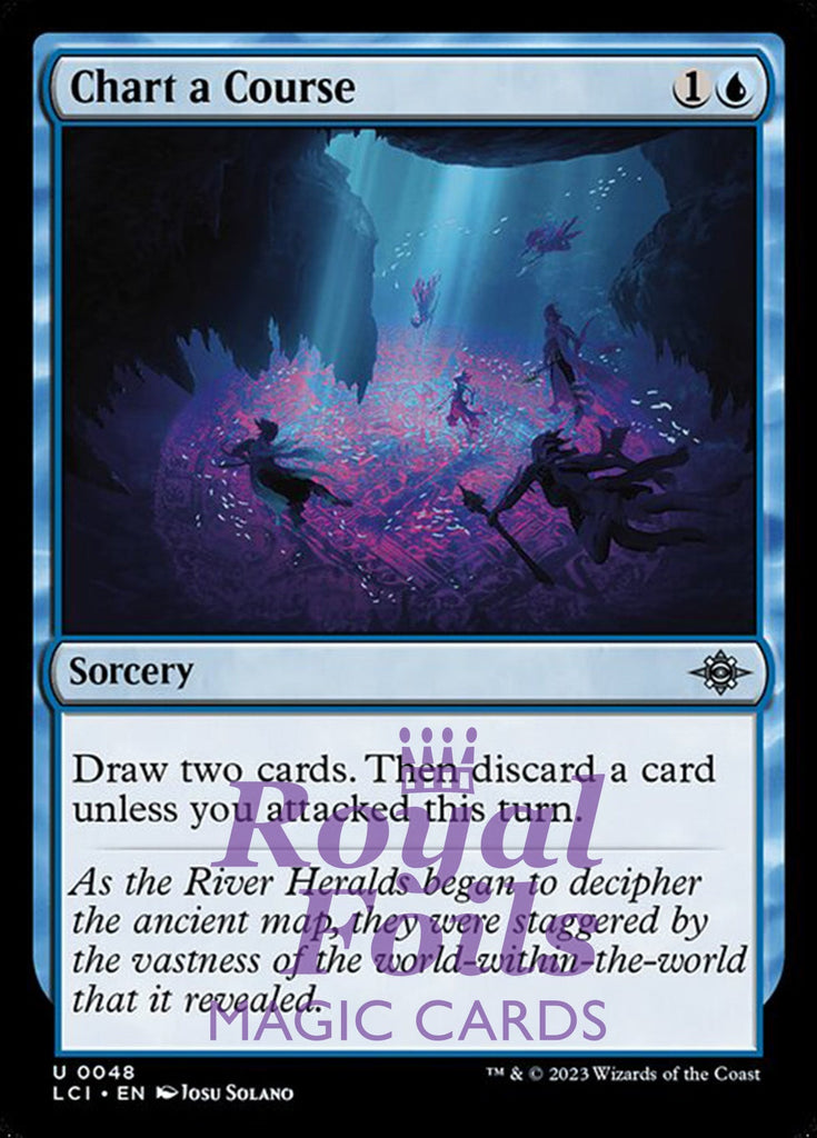 Chart a Course 4x FOIL Lost Caverns of Ixalan MTG LCI Uncommon MINT blue Chart a Course 4x FOIL Lost Caverns of Ixalan MTG LCI Uncommon MINT blue