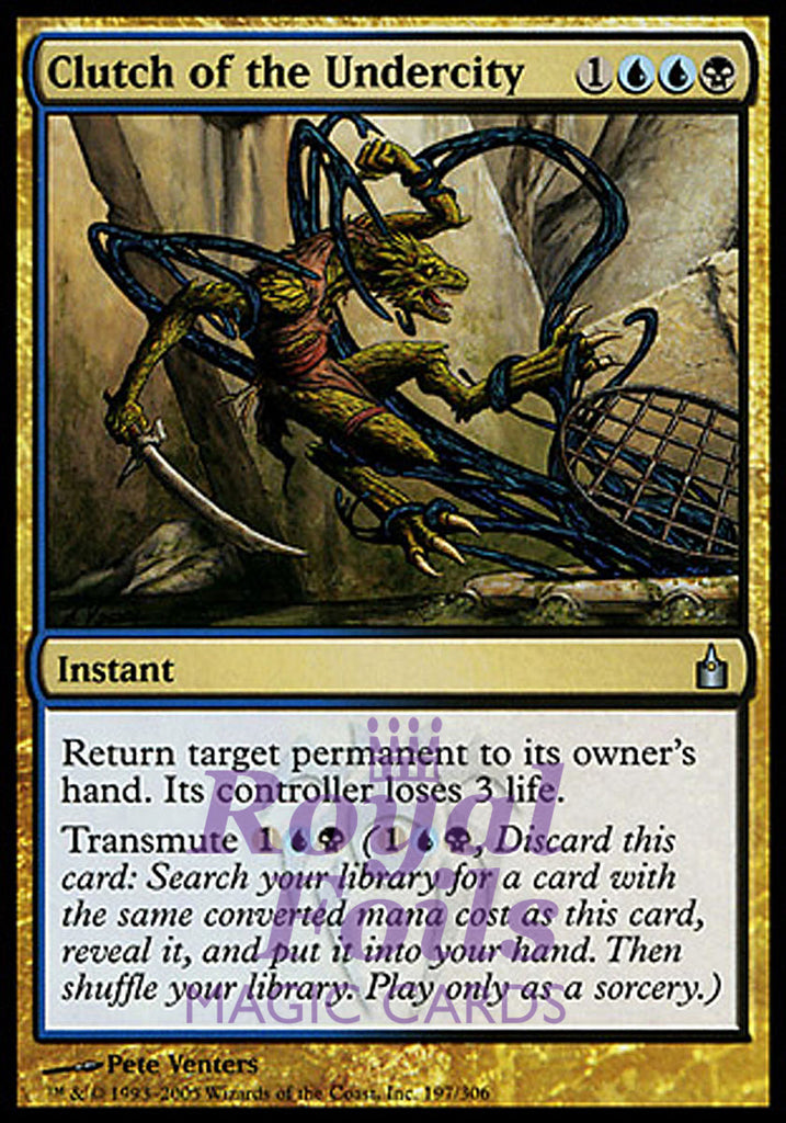 Clutch of the Undercity 1x FOIL RAV MTG Ravnica Uncommon MINT blue black Clutch of the Undercity 1x FOIL RAV MTG Ravnica Uncommon MINT blue black