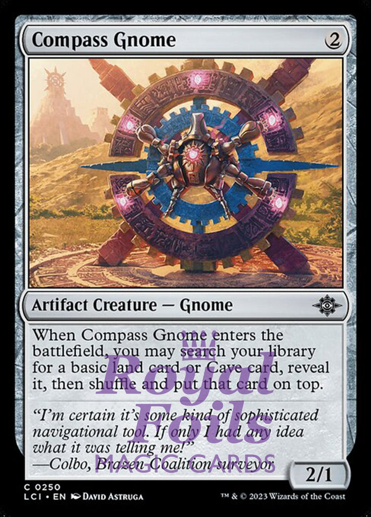 Compass Gnome 4x FOIL Lost Caverns of Ixalan MTG LCI Common MINT artifact Compass Gnome 4x FOIL Lost Caverns of Ixalan MTG LCI Common MINT artifact