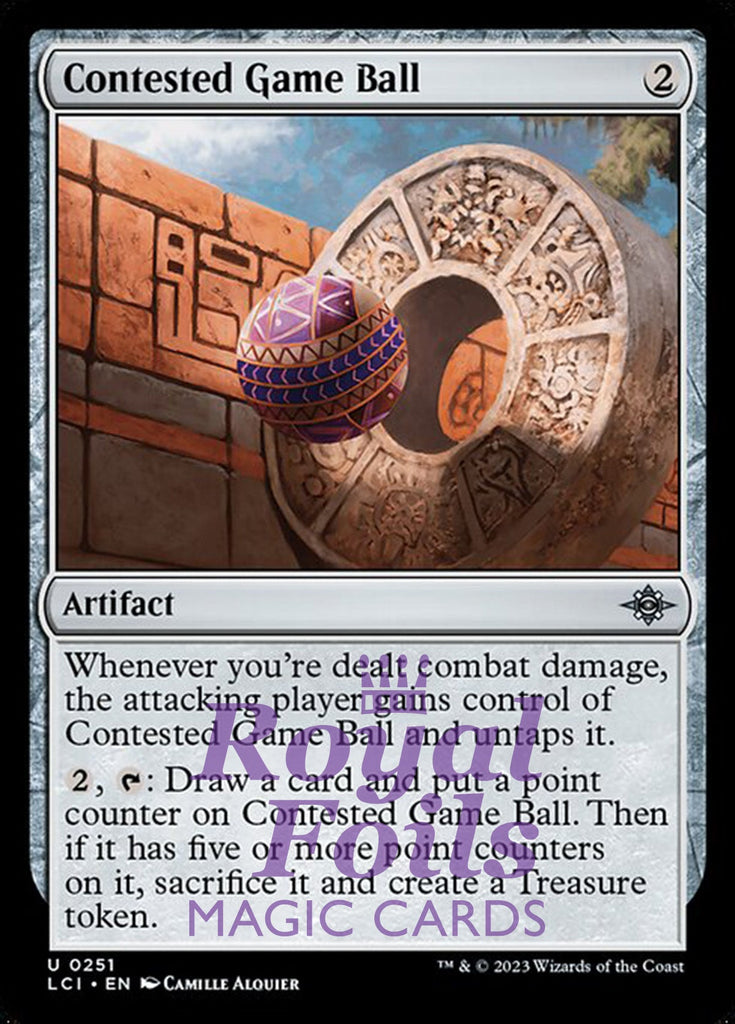 Contested Game Ball 4x FOIL Lost Caverns of Ixalan MTG LCI Uncommon MINT artifact Contested Game Ball 4x FOIL Lost Caverns of Ixalan MTG LCI Uncommon MINT artifact