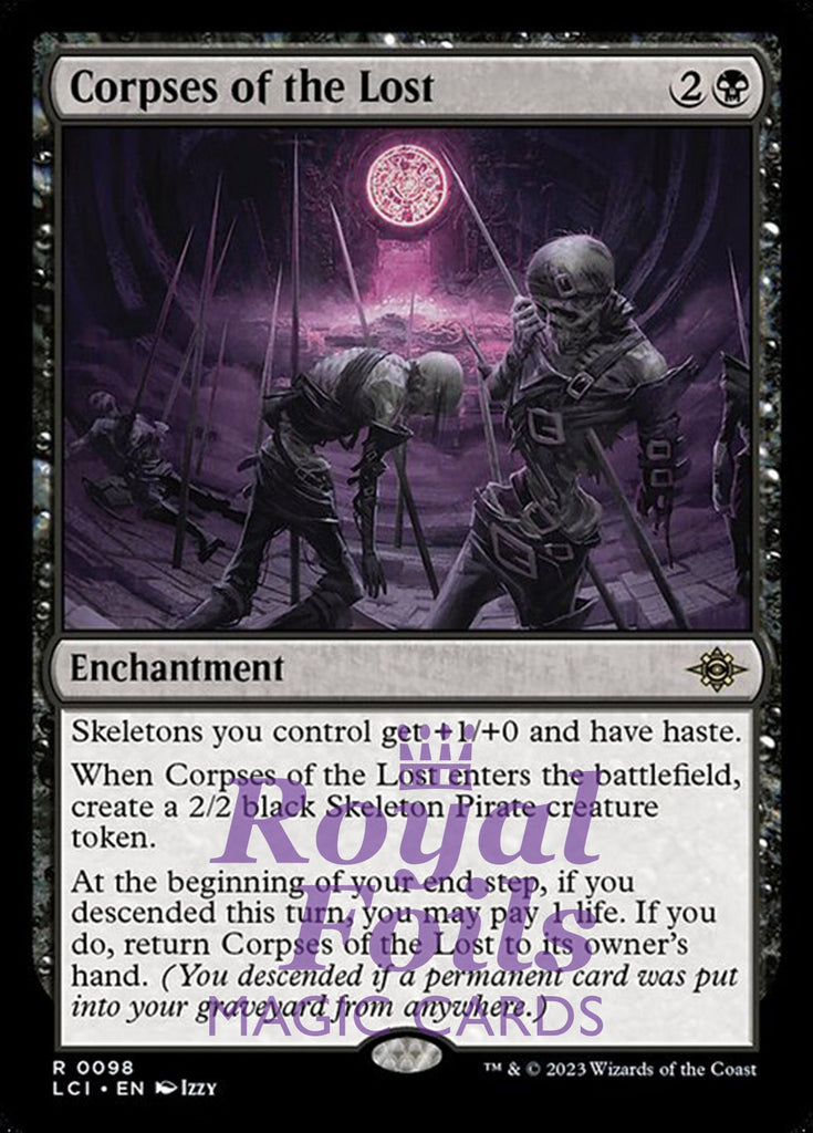Corpses of the Lost 2x FOIL Lost Caverns of Ixalan MTG LCI Rare MINT black Corpses of the Lost 2x FOIL Lost Caverns of Ixalan MTG LCI Rare MINT black