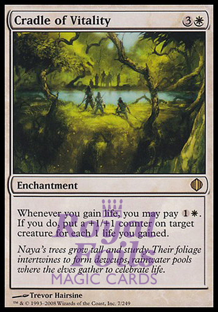 Cradle of Vitality 1x FOIL ALA MTG Shards of Alara Rare MINT white Cradle of Vitality 1x FOIL ALA MTG Shards of Alara Rare MINT white