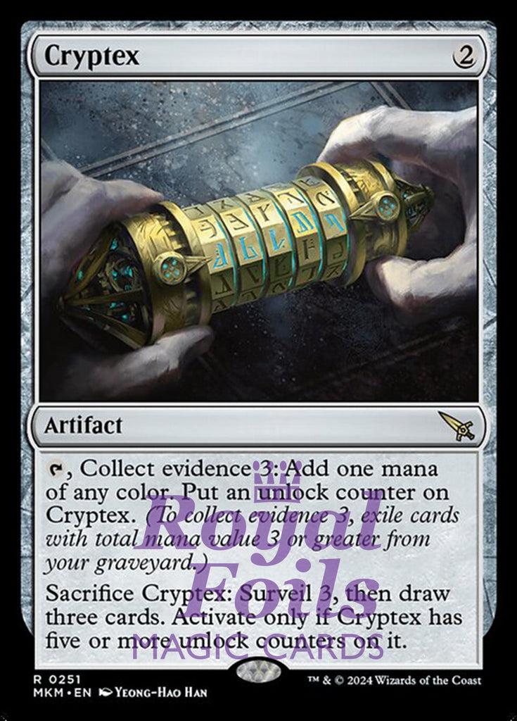Cryptex 2x FOIL MTG Murders at Karlov Manor MKM Rare MINT artifact Cryptex 2x FOIL MTG Murders at Karlov Manor MKM Rare MINT artifact