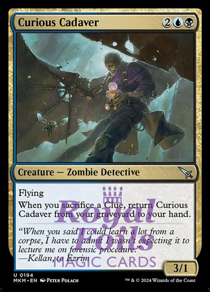 Curious Cadaver 4x FOIL MTG Murders at Karlov Manor MKM Uncommon MINT blue black Curious Cadaver 4x FOIL MTG Murders at Karlov Manor MKM Uncommon MINT blue black