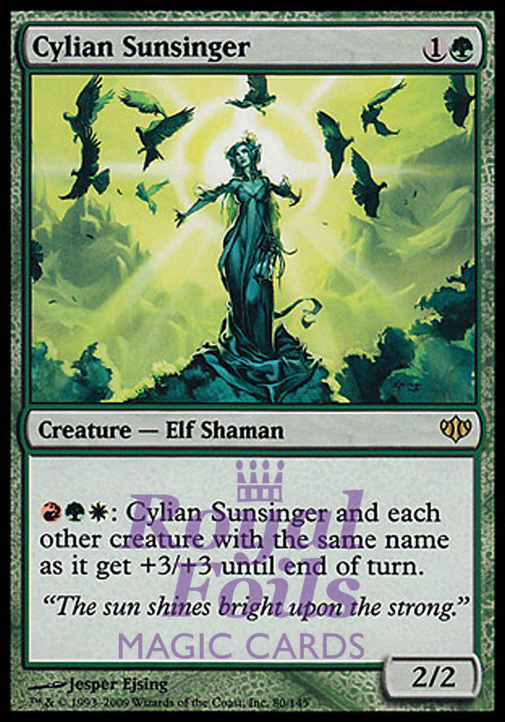 Cylian Sunsinger 1x FOIL CON MTG Conflux Rare MINT green Cylian Sunsinger 1x FOIL CON MTG Conflux Rare MINT green