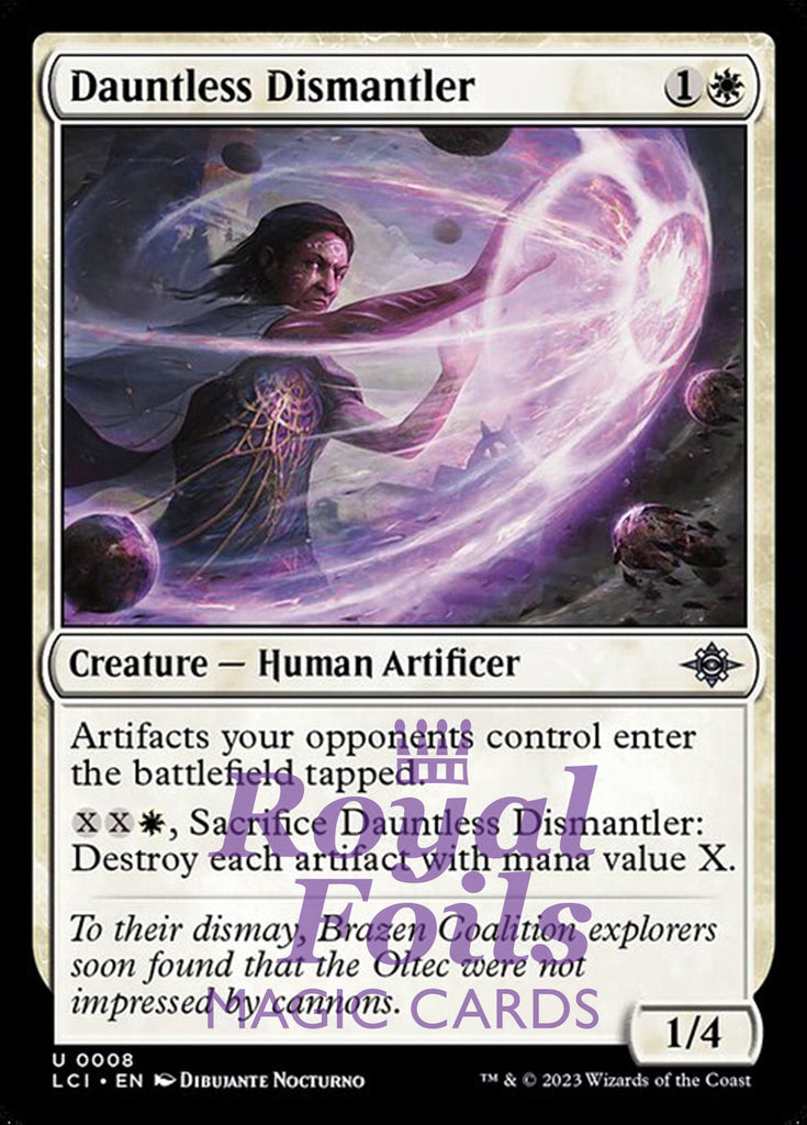 Dauntless Dismantler 4x FOIL Lost Caverns of Ixalan MTG LCI Uncommon MINT white Dauntless Dismantler 4x FOIL Lost Caverns of Ixalan MTG LCI Uncommon MINT white