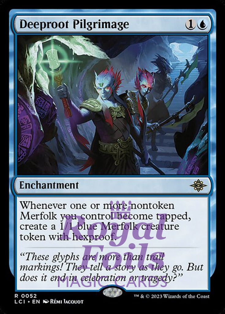 Deeproot Pilgrimage 1x FOIL Lost Caverns of Ixalan MTG LCI Rare MINT blue Deeproot Pilgrimage 1x FOIL Lost Caverns of Ixalan MTG LCI Rare MINT blue