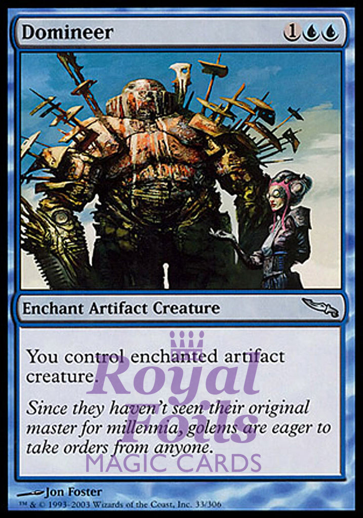 Domineer 2x FOIL MDN MTG Mirrodin Uncommon MINT blue Domineer 2x FOIL MDN MTG Mirrodin Uncommon MINT blue