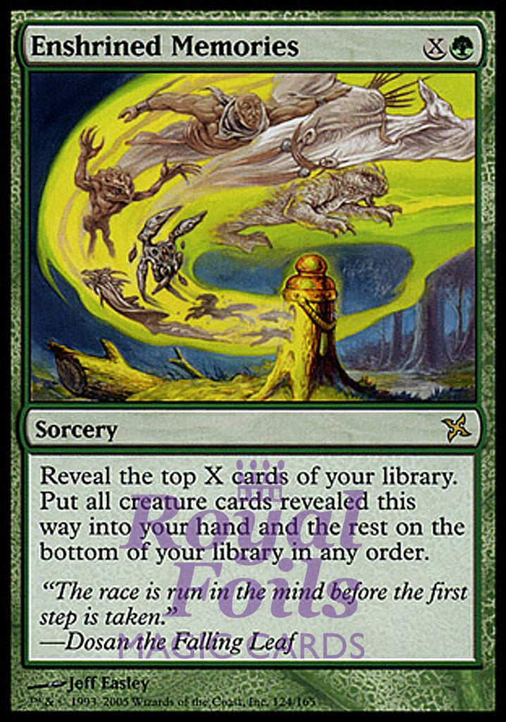 Enshrined Memories 1x FOIL BOK MTG Betrayers Kamigawa Rare MINT green Enshrined Memories 1x FOIL BOK MTG Betrayers Kamigawa Rare MINT green