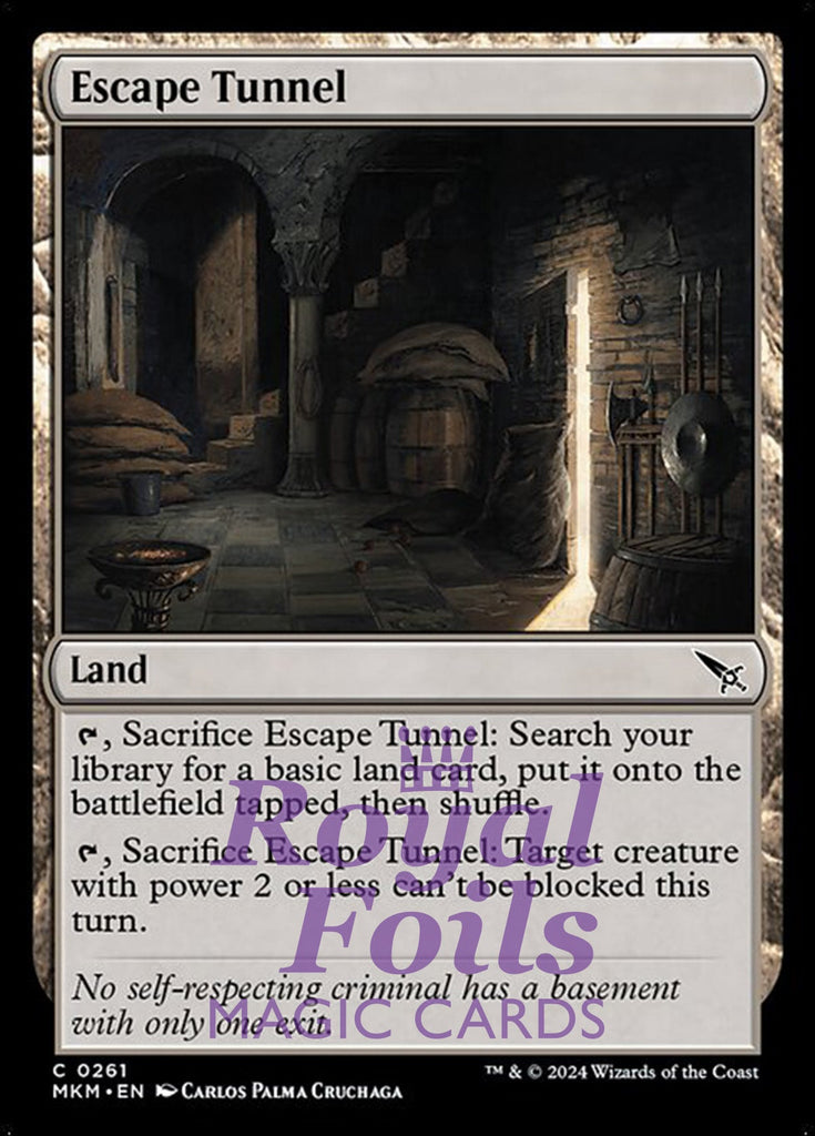 Escape Tunnel 4x FOIL MTG Murders at Karlov Manor MKM Common MINT land Escape Tunnel 4x FOIL MTG Murders at Karlov Manor MKM Common MINT land