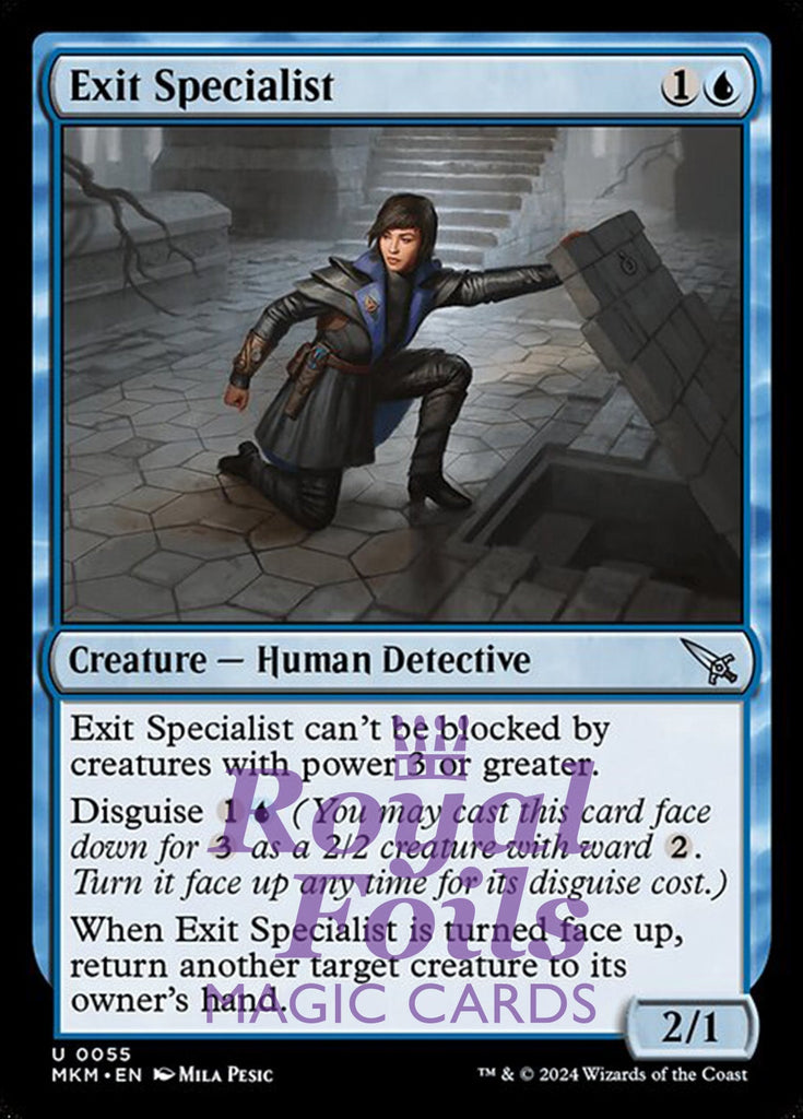 Exit Specialist 4x FOIL MTG Murders at Karlov Manor MKM Uncommon MINT blue Exit Specialist 4x FOIL MTG Murders at Karlov Manor MKM Uncommon MINT blue