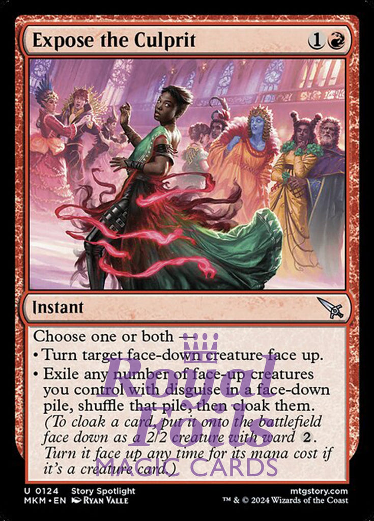 Expose the Culprit 4x FOIL MTG Murders at Karlov Manor MKM Uncommon MINT red Expose the Culprit 4x FOIL MTG Murders at Karlov Manor MKM Uncommon MINT red