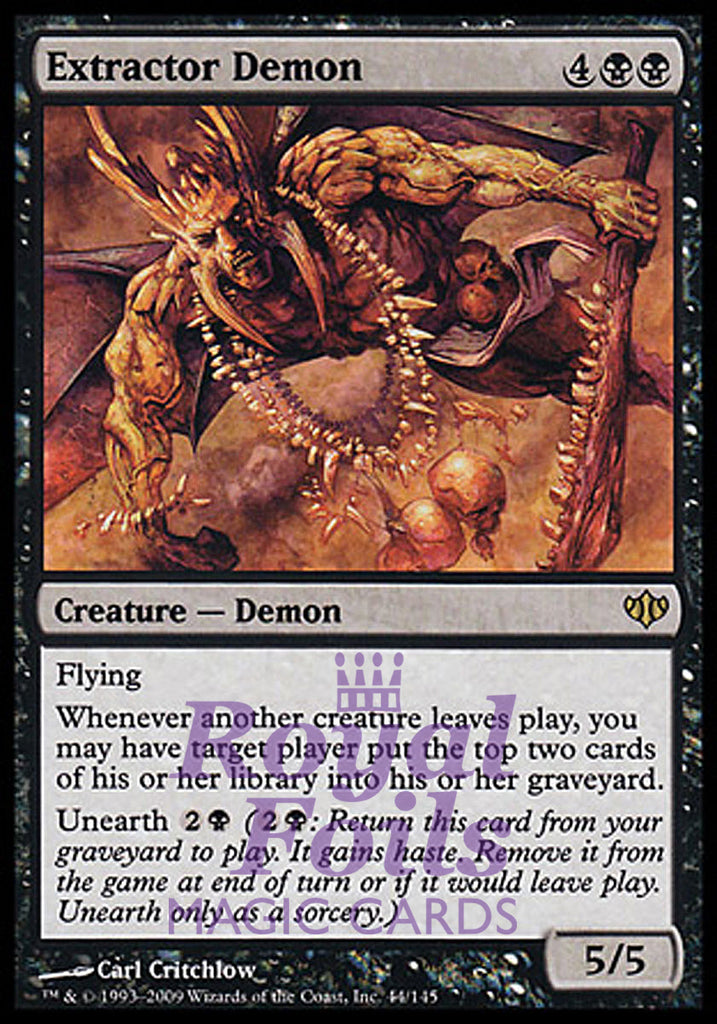 Extractor Demon 1x FOIL CON MTG Conflux Rare MINT black Extractor Demon 1x FOIL CON MTG Conflux Rare MINT black