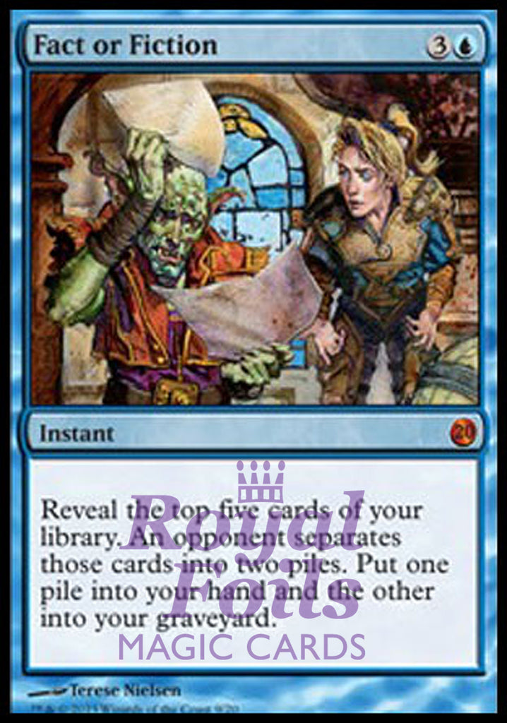 Fact or Fiction 2x FOIL MTG FTV From the Vault Twenty 20 MINT blue Fact or Fiction 2x FOIL MTG FTV From the Vault Twenty 20 MINT blue