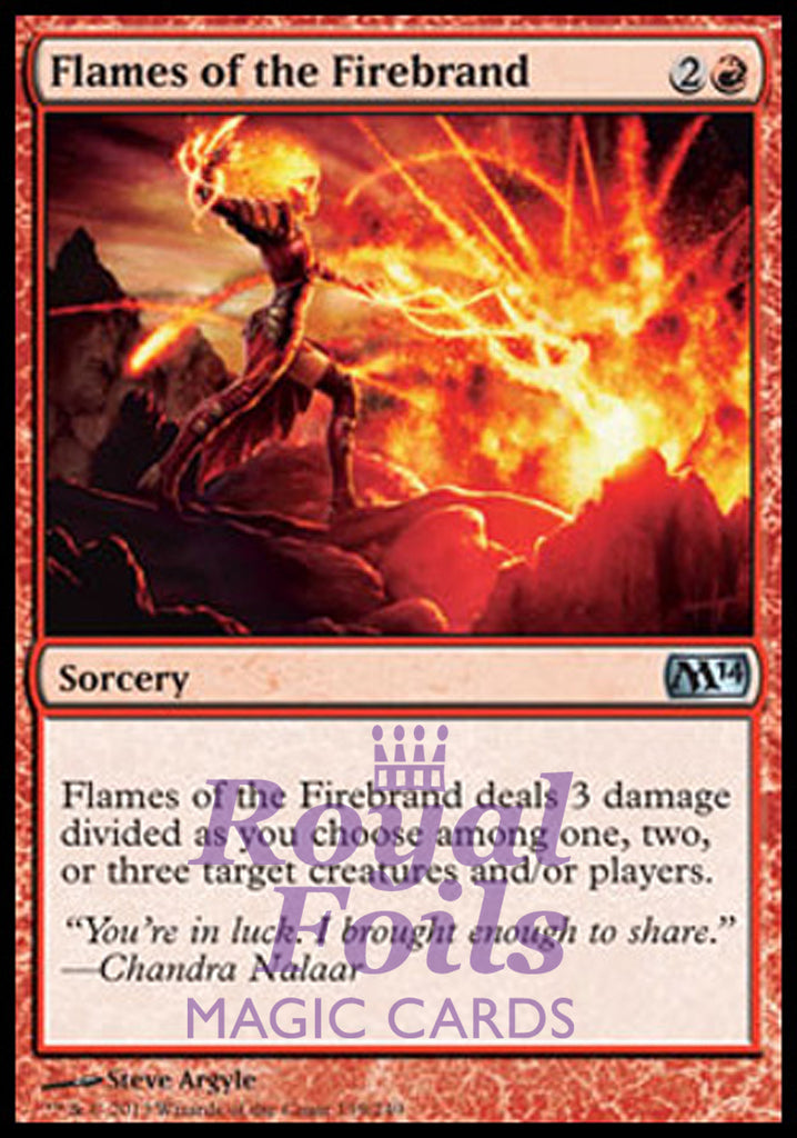 Flames of the Firebrand 2x FOIL MTG M14 Core Set Uncommon MINT red Flames of the Firebrand 2x FOIL MTG M14 Core Set Uncommon MINT red