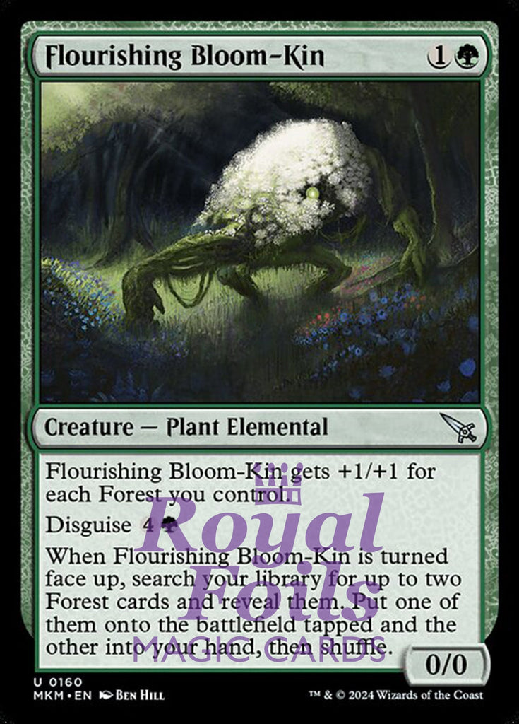 Flourishing Bloom-Kin 4x FOIL MTG Murders at Karlov Manor MKM Uncommon MINT green Flourishing Bloom-Kin 4x FOIL MTG Murders at Karlov Manor MKM Uncommon MINT green