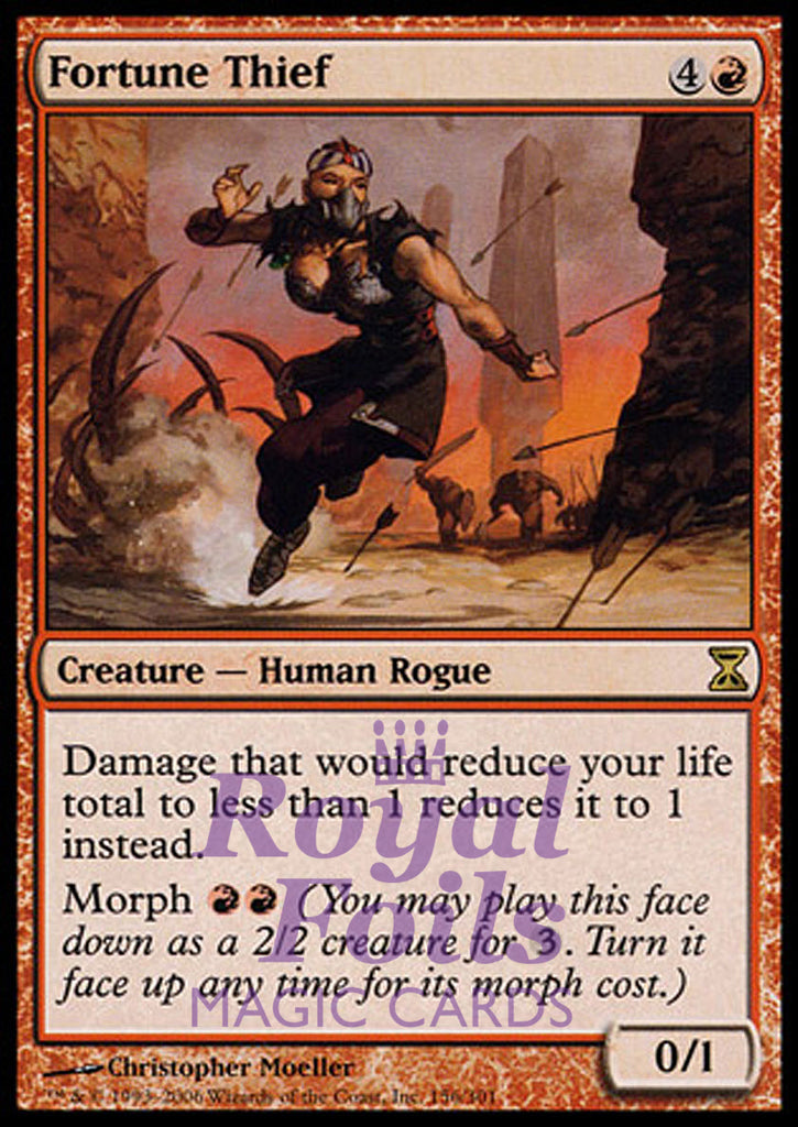 Fortune Thief 1x FOIL TSP MTG Time Spiral Rare MINT red Fortune Thief 1x FOIL TSP MTG Time Spiral Rare MINT red