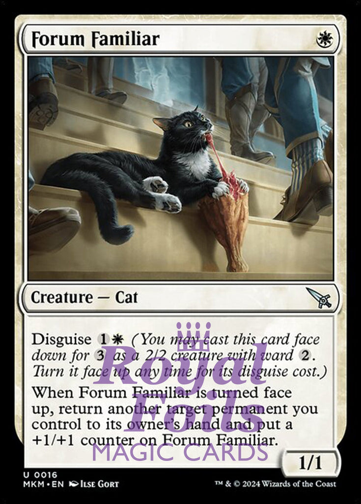 Forum Familiar 4x FOIL MTG Murders at Karlov Manor MKM Uncommon MINT white Forum Familiar 4x FOIL MTG Murders at Karlov Manor MKM Uncommon MINT white