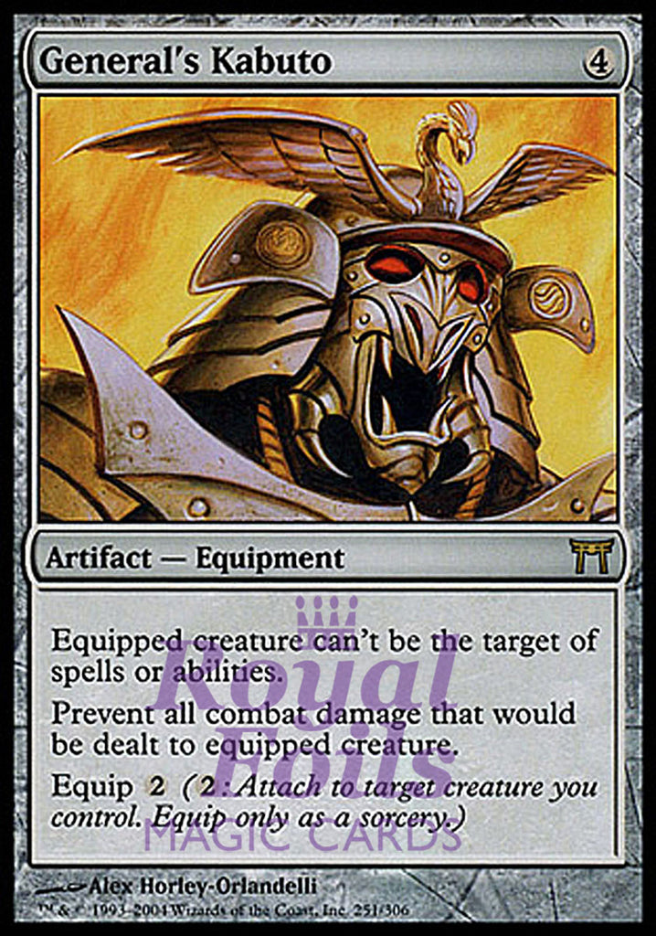 General's Kabuto 1x FOIL CHK MTG Champions Kamigawa Rare MINT artifact General's Kabuto 1x FOIL CHK MTG Champions Kamigawa Rare MINT artifact