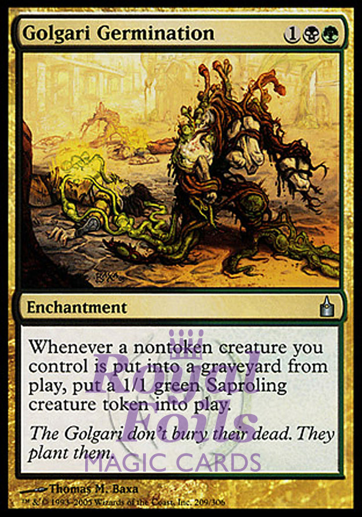 Golgari Germination 1x FOIL RAV MTG Ravnica Uncommon MINT black green Golgari Germination 1x FOIL RAV MTG Ravnica Uncommon MINT black green