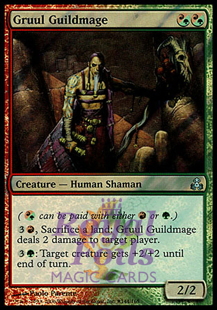 Gruul Guildmage 2x FOIL GPT MTG Guildpact Uncommon MINT red green Gruul Guildmage 2x FOIL GPT MTG Guildpact Uncommon MINT red green