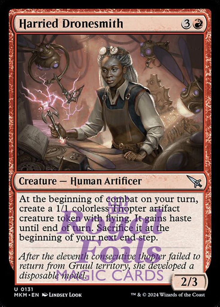 Harried Dronesmith 4x FOIL MTG Murders at Karlov Manor MKM Uncommon MINT red Harried Dronesmith 4x FOIL MTG Murders at Karlov Manor MKM Uncommon MINT red