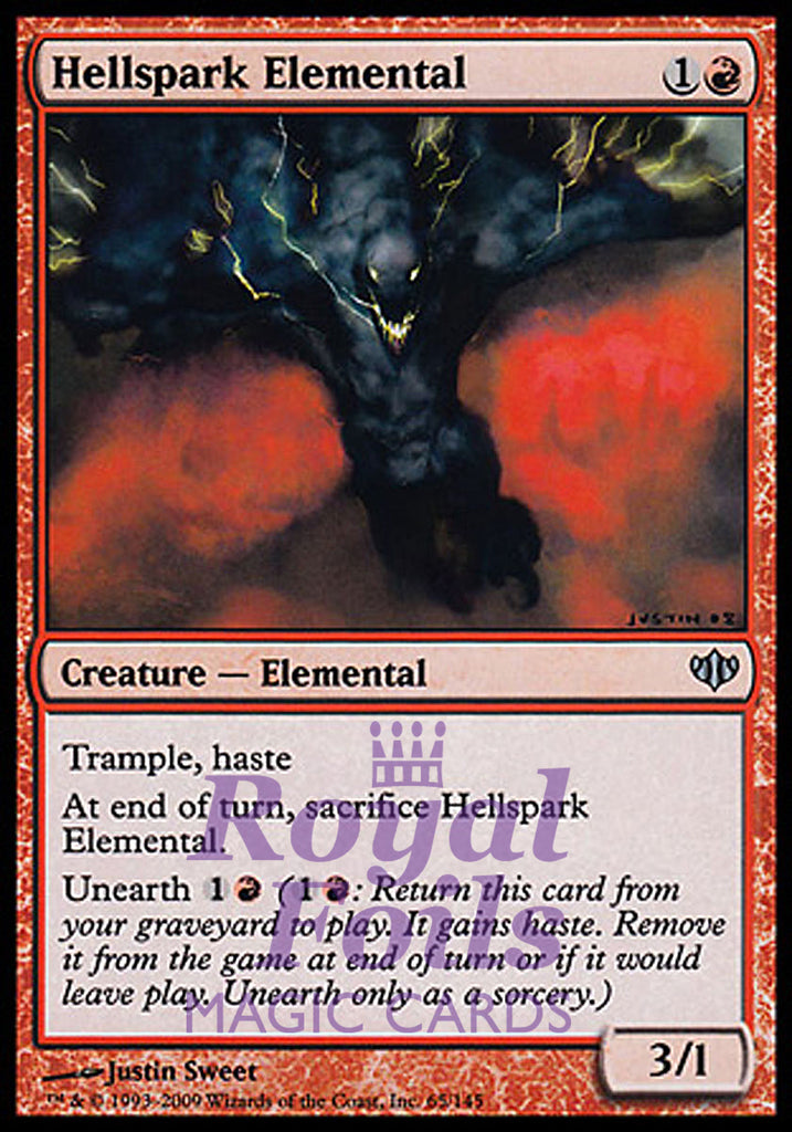 Hellspark Elemental 2x FOIL CON Conflux Uncommon MINT red Hellspark Elemental 2x FOIL CON Conflux Uncommon MINT red