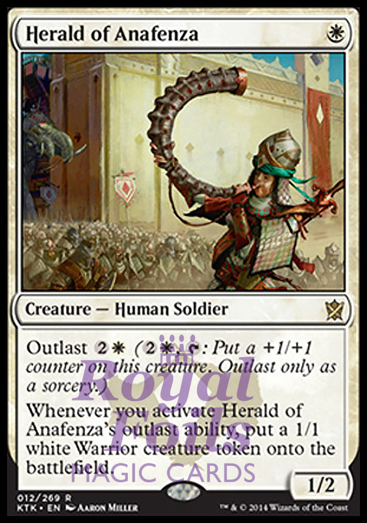 Herald of Anafenza 2x FOIL KTK MTG Khans of Tarkir Rare MINT white Herald of Anafenza 2x FOIL KTK MTG Khans of Tarkir Rare MINT white