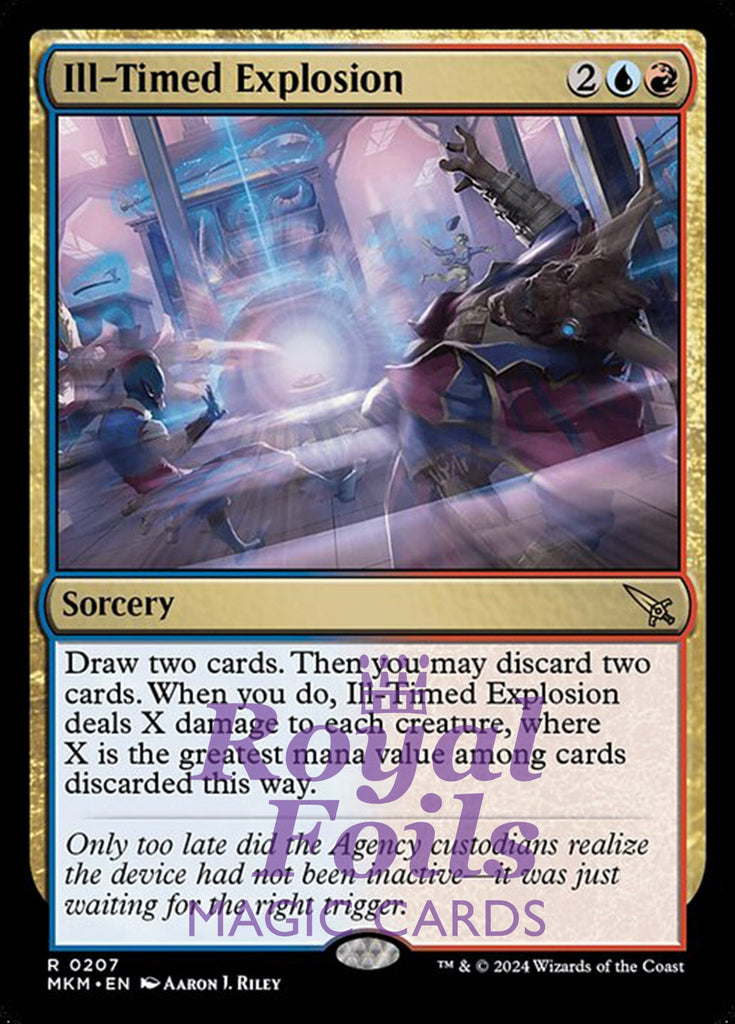 Ill-Timed Explosion 2x FOIL MTG Murders at Karlov Manor MKM Rare MINT blue red Ill-Timed Explosion 2x FOIL MTG Murders at Karlov Manor MKM Rare MINT blue red