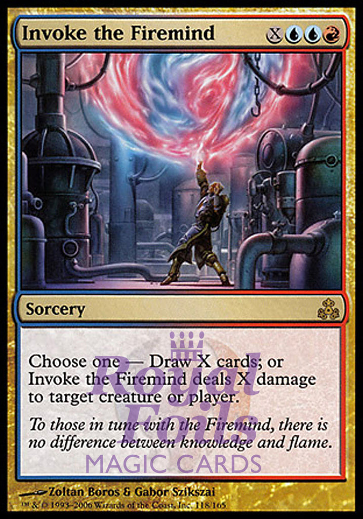 Invoke the Firemind 1x FOIL GPT MTG Guildpact Rare NM blue red Invoke the Firemind 1x FOIL GPT MTG Guildpact Rare NM blue red