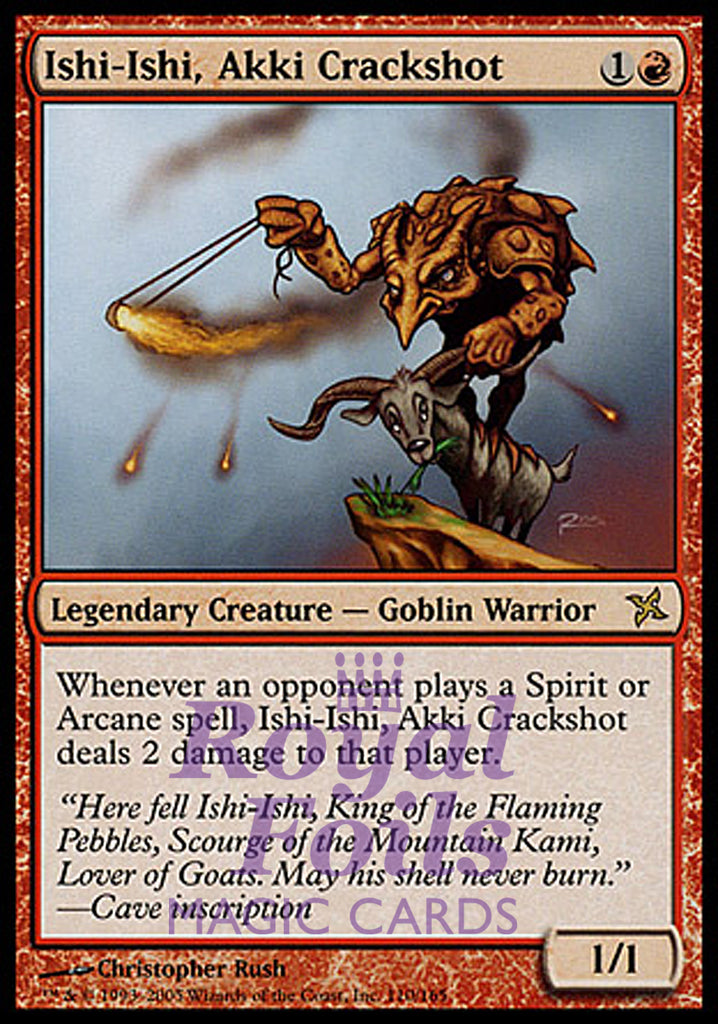 Ishi-Ishi Akki Crackshot 1x FOIL BOK MTG Betrayers Kamigawa Rare MINT red Ishi-Ishi Akki Crackshot 1x FOIL BOK MTG Betrayers Kamigawa Rare MINT red