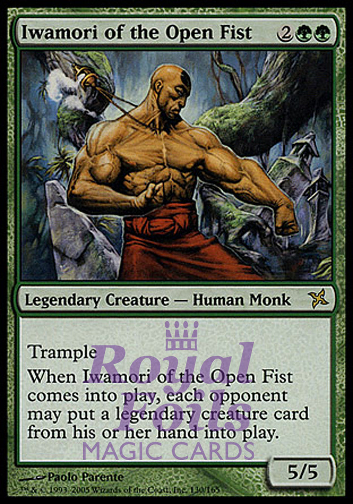 Iwamori of the Open Fist 1x FOIL BOK MTG Betrayers Kamigawa Rare MINT green Iwamori of the Open Fist 1x FOIL BOK MTG Betrayers Kamigawa Rare MINT green