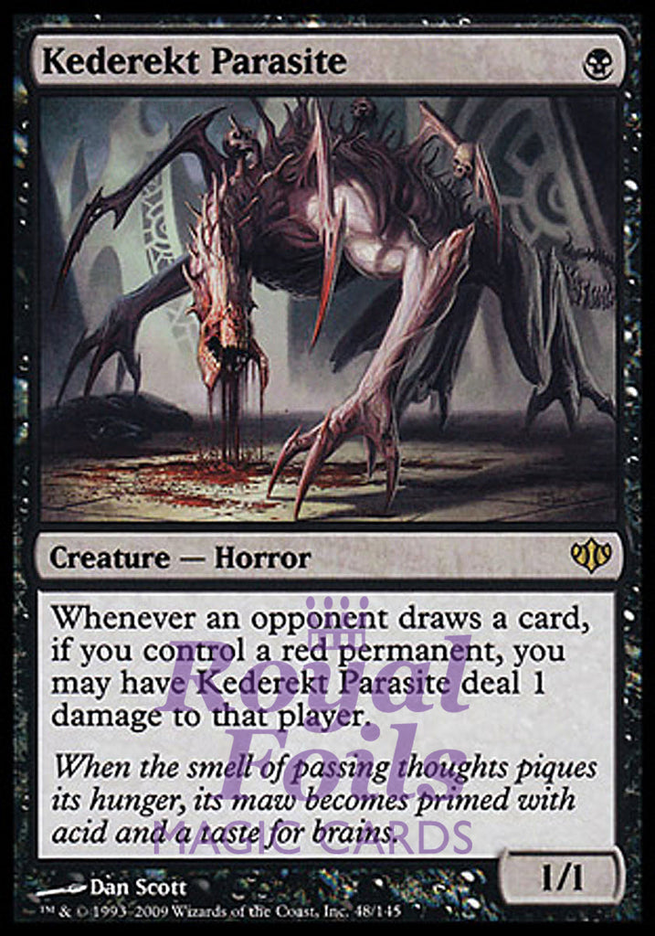 Kederekt Parasite 1x FOIL CON MTG Conflux Rare MINT black Kederekt Parasite 1x FOIL CON MTG Conflux Rare MINT black