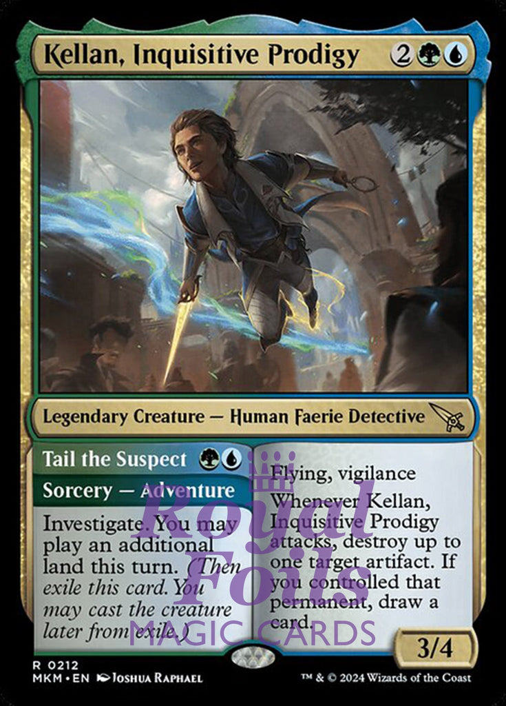 Kellan, Inquisitive Prodigy 2x FOIL MTG Murders at Karlov Manor MKM Rare MINT green blue Kellan, Inquisitive Prodigy 2x FOIL MTG Murders at Karlov Manor MKM Rare MINT green blue