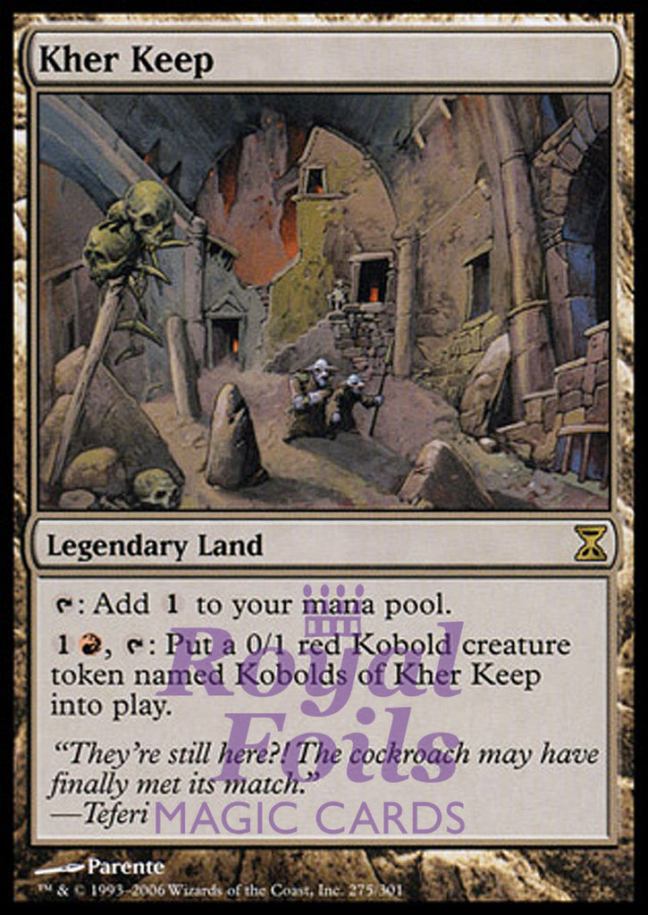 Kher Keep 1x FOIL TSP MTG Time Spiral Rare MINT red land Kher Keep 1x FOIL TSP MTG Time Spiral Rare MINT red land