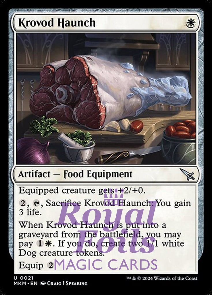 Krovod Haunch 4x FOIL MTG Murders at Karlov Manor MKM Uncommon MINT white artifact Krovod Haunch 4x FOIL MTG Murders at Karlov Manor MKM Uncommon MINT white artifact
