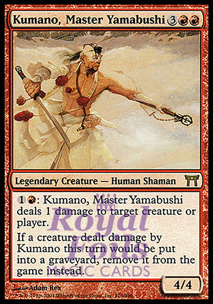 Kumano, Master Yamabushi 1x FOIL CHK MTG Champions Kamigawa Rare MINT red Kumano, Master Yamabushi 1x FOIL CHK MTG Champions Kamigawa Rare MINT red