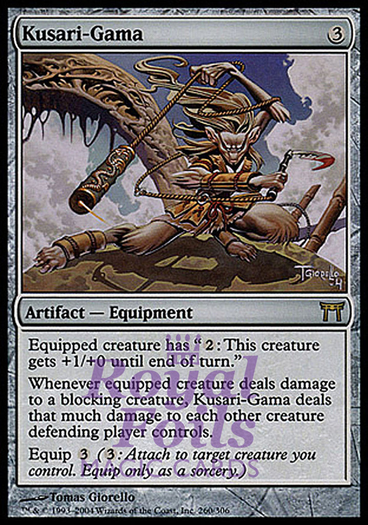 Kusari-Gama 1x FOIL CHK MTG Champions Kamigawa Rare MINT artifact Kusari-Gama 1x FOIL CHK MTG Champions Kamigawa Rare MINT artifact